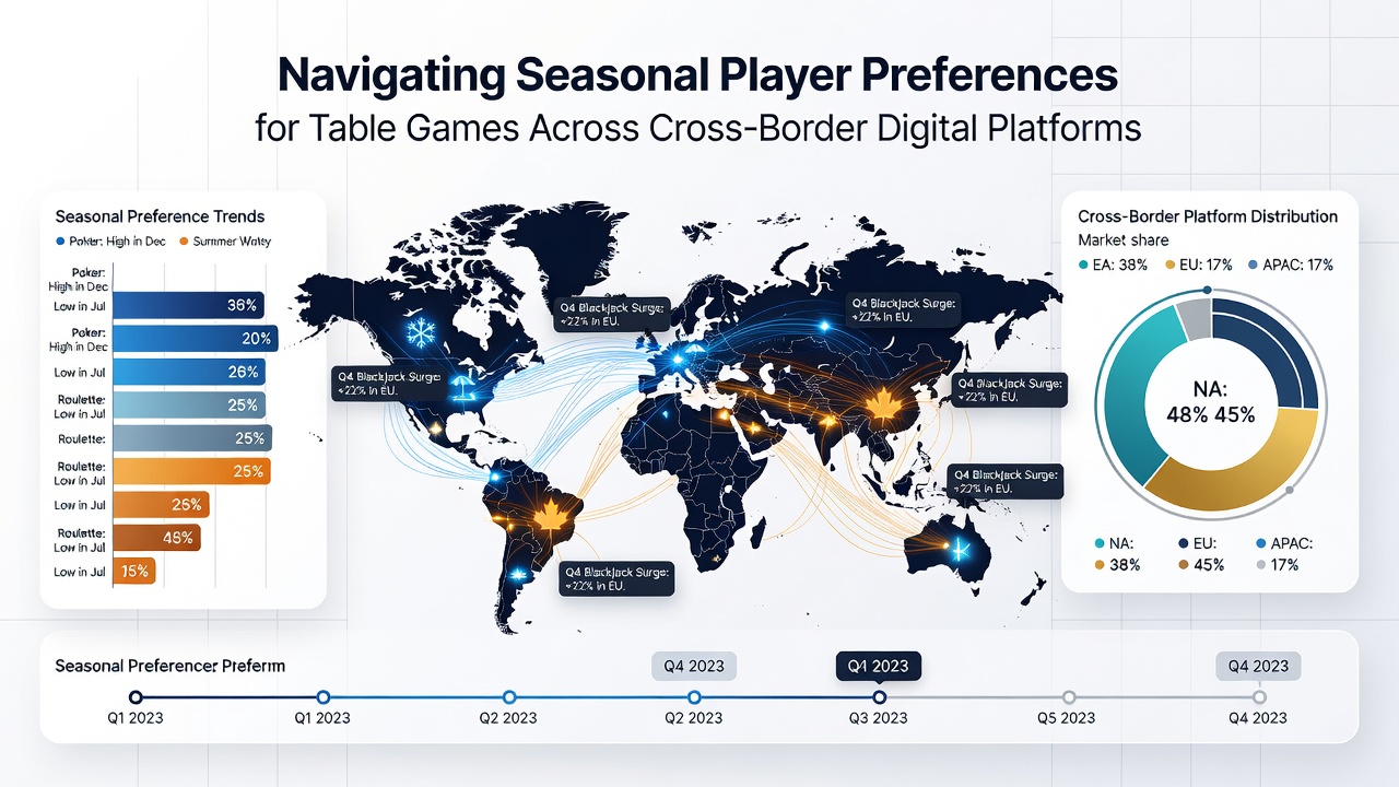 Analyse saisonaler Spielerpräferenzen für Tischspiele auf cross-border Plattformen